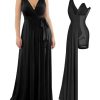 31-xzLUc7dL.jpg Women Formal Wedding Guest Dress - Shapewear Bridesmaid Dresses Built-in Bra Floor Length Prom Dress with Tie