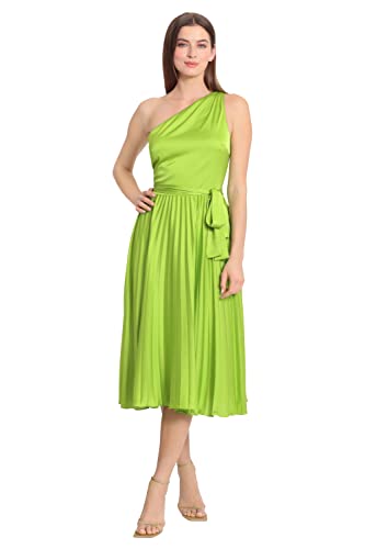 310qC7hwkYL.jpg Women's One Shoulder Pleated Skirt Dress Event Occasion Party Guest of