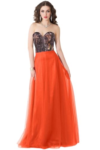Tulle Evening Party Formal Dresses Camo Wedding Guest Reception Prom Dress Floor Length
