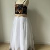 31dF6IAYP0L.jpg Bride Snowfall Camo Mini Junior Bridesmaid Dresses Flower Girl Dress with Spaghetti Straps