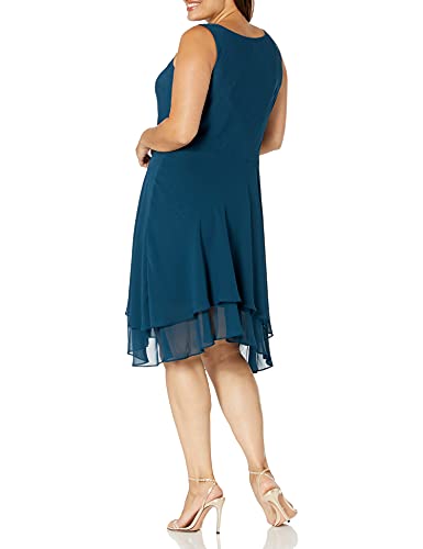 31oLWwIIoSS.jpg Women's Plus Size Embellished Tiered Mother of The Bride Gown with Jacket, Wedding Guest, Formal Event Dress