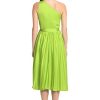 31wUCcvqghL.jpg Women's One Shoulder Pleated Skirt Dress Event Occasion Party Guest of