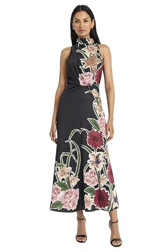 412pfx9b2QL.jpg Women's Sleeveless Mock Neck Maxi Elegant Floral Print for Wedding Guest-Versatile Formal Dresses