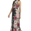 41EzfJBZgL.jpg Women's Sleeveless Mock Neck Maxi Elegant Floral Print for Wedding Guest-Versatile Formal Dresses