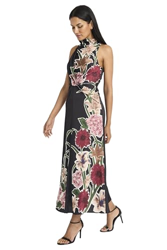 41EzfJBZgL.jpg Women's Sleeveless Mock Neck Maxi Elegant Floral Print for Wedding Guest-Versatile Formal Dresses