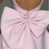 41FqDY0wOhL.jpg Mini Prom Dress Pearl Satin Evening Dress with Bow Backless Bodycon Formal Party Gowns AD045