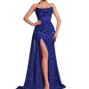 Cocktail Evening Gowns Formal Dresses for Women Sequin Tulle Wedding Guest Party Sexy Off Shoulder Floor Length Prom Dress