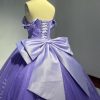 41JerBxfy5L.jpg Lace Quinceanera Dresses Ball Gown Puffy Sparkly Tulle 3D Floral Sweet 16 Dresses Off Shoulder Party Gowns Y130
