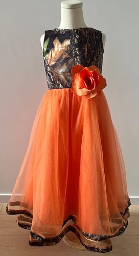 41U9xsiwkGL.jpg Princess Flower Girl Dress Camo and Tulle Banquet Birthday Party Gowns