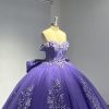 41UIxQlrJ4L.jpg Lace Quinceanera Dresses Ball Gown Puffy Sparkly Tulle 3D Floral Sweet 16 Dresses Off Shoulder Party Gowns Y130