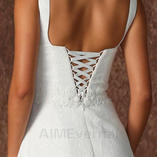 41WJ63MkfIL.jpg Bridal Gowns Elegant Royal Style Simple Wedding Dress Women's Cocktail Dress Sexy Maxi Skirt Guest Wedding Dresses