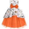 Bride Flower Girl Dresses White Camo Banquet Pageant Little Quince Prom Gowns