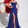 Cocktail Evening Gowns Formal Dresses for Women Sequin Tulle Wedding Guest Party Sexy Off Shoulder Floor Length Prom Dress