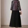 Women's Formal Dresses Mother of The Bride Dresses for Wedding Party Cocktail Dress Two Piece Dress Sequin Dress