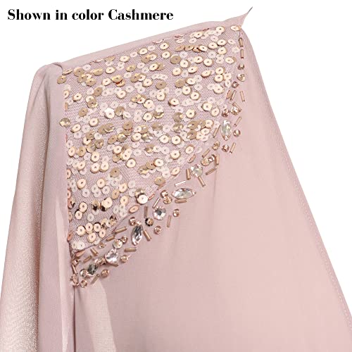 51Jb-zSHFML.jpg Women's Plus Size Embellished Tiered Mother of The Bride Gown with Jacket, Wedding Guest, Formal Event Dress