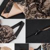 Lace Fishbone Midi Cocktail Party Bandage Dress for Women Back Slit Wedding Guest Dress