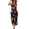 61BlQGh6KpL.jpg Trans Flag Saturn Human Rights LGBTQ Womens Casual Sleeveless Dress Maxi Long Beach Dress Sundress