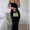 Women's Maxi Bodycon Dress Sexy Spaghetti Strap Sleeveless Tight Slip Long Dresses 2023