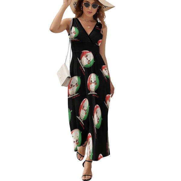 Daddy's Little Meatball Womens Casual Sleeveless Dress Maxi Long Beach Dress Sundress
