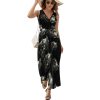 Funny Gothic Skull Womens Casual Sleeveless Dress Maxi Long Beach Dress Sundress