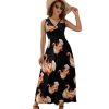 Shrimp Fried Rice Womens Casual Sleeveless Dress Maxi Long Beach Dress Sundress