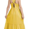 Girls Summer Maxi Dress Sleeveless Back Detailed Tiered Sundress with Pockets 5-12 Years