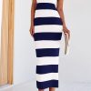 61zwluRmBHL.jpg Casual Spring Dresses for Women 2025 Sleeveless Spaghetti Strap Striped Maxi Dress Party Beach Long Dress