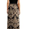 715SnJ-T5CL.jpg Women Summer Crew Neck Casual Short Sleeve Solid Floral Print Long Maxi Dress with Pockets