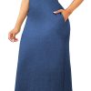 716INw3o7aL.jpg Maxi Dresses for Women Sexy Casual Spaghetti Strap Long Summer Sundress with Pockets