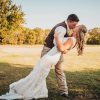71L7wKklusL.jpg Romantic Ivory Lace Wedding Dresses for Brides V Neck Backless Cap Sleeves Sheath Boho Bridal Gown for Bride