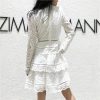 Women's Wedding Guest Dress Spring Lace V-Neck Bohemian Gown Hollow Long Sleeve Sexy White Party Dress(Short_Medium)