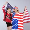 71QQWZ9Xq1L.jpg American Flag Dress Set for Women Include Patriotic Flag Dress American Flag Socks Bandana for 4th of July