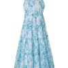 Girls Summer Floral Dress Sleeveless Maxi Flowy Hawiian Beach Party Dress 5-14 Years