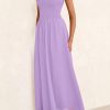 71fgbWErZ2L.jpg Women's Strapless Wedding Guest Maxi Dresses 2025 Summer Trendy Elegant Classy Smocked Tube Long Flowy Sundress