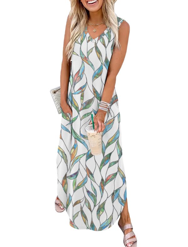Summer Dresses Maxi Dress Vacation Beach Sundresses 2025 with Pockets