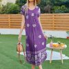 Long Nightgowns for Women House Dress Plus Size Sleepwear Pleated Full Length Loungwear S-4XL