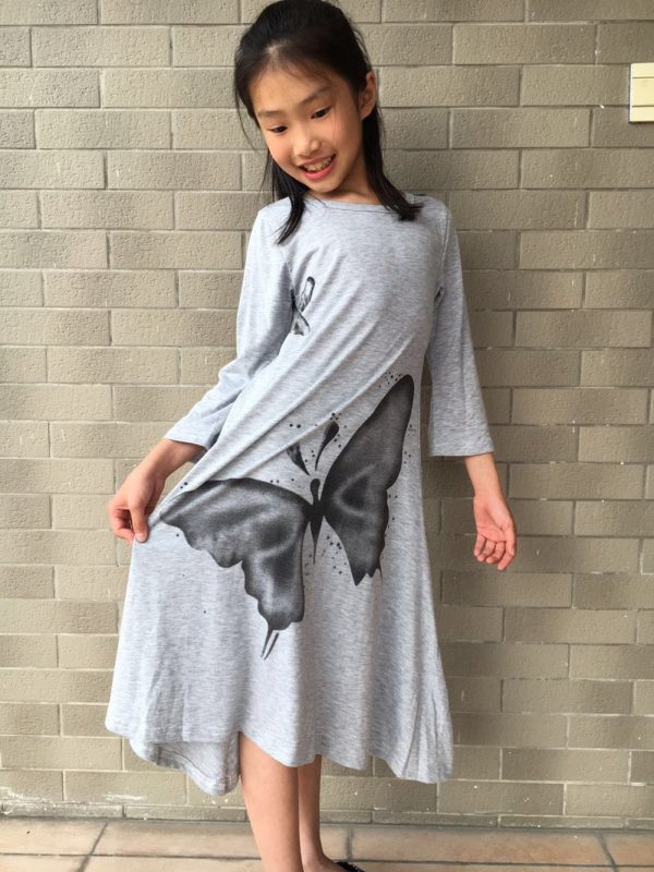81AysGNlL.jpg Girls Casual Swing Twirly Cotton Printed Maxi Dresses