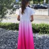 Girls Maxi Dress Long/Short Sleeve Casual Holiday Dress with Pockets for 5-13 Years