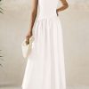 81RIipdp-zL.jpg Women's Maxi Sundress Casual Summer 2025 Sleeveless Asymmetrical Drop Waist Patchwork Long Flowy Tank Dresses