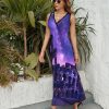 Rome Italy Famous Ancient Landmark Womens Casual Sleeveless Dress Maxi Long Beach Dress Sundress
