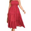 81Zr9xnIZPL.jpg Women's Plus Size Summer Maxi Dress Sleeveless Spaghetti Strap Smocked Casual Boho Tiered Long Beach Sun Dresses