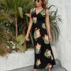 81f-UiFAJL.jpg Cat Teacup Womens Casual Sleeveless Dress Maxi Long Beach Dress Sundress