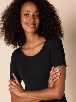 Women's Jersey Standard-Fit Short-Sleeve Crewneck Side Slit Maxi Dress (Previously Daily Ritual)