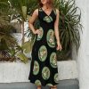 81oyRcqea9L.jpg Calm Meditating Puppy Dog Yoga Mandala Womens Casual Sleeveless Dress Maxi Long Beach Dress Sundress
