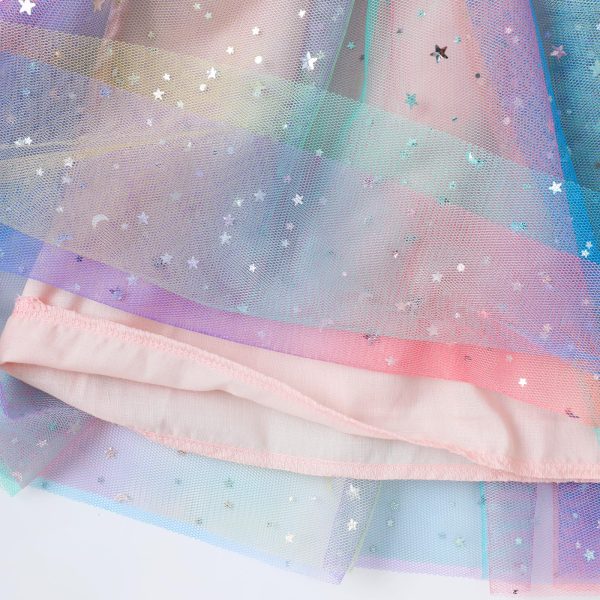 918mutb4mJL.jpg Girl Easter Dresses Short Ruffle Sleeve Cotton Tulle Tutu Birthday Party Dresses