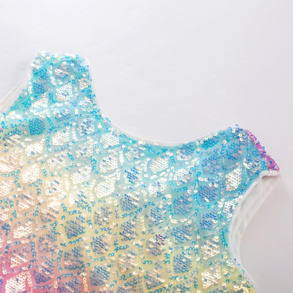 91vEZXYeg1L.jpg Flower Girl Dress V-Back Sequin Party Tulle Dresses Kids Birthday Formal Wedding Pageant Princess Dress 5-12